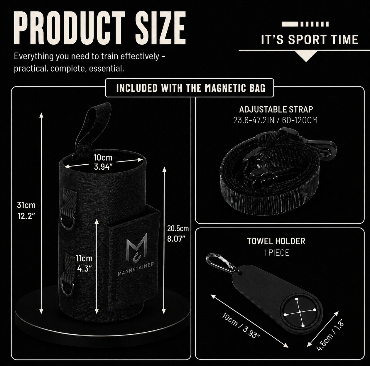 Magnetainer™ | Magnetic Gym Bag